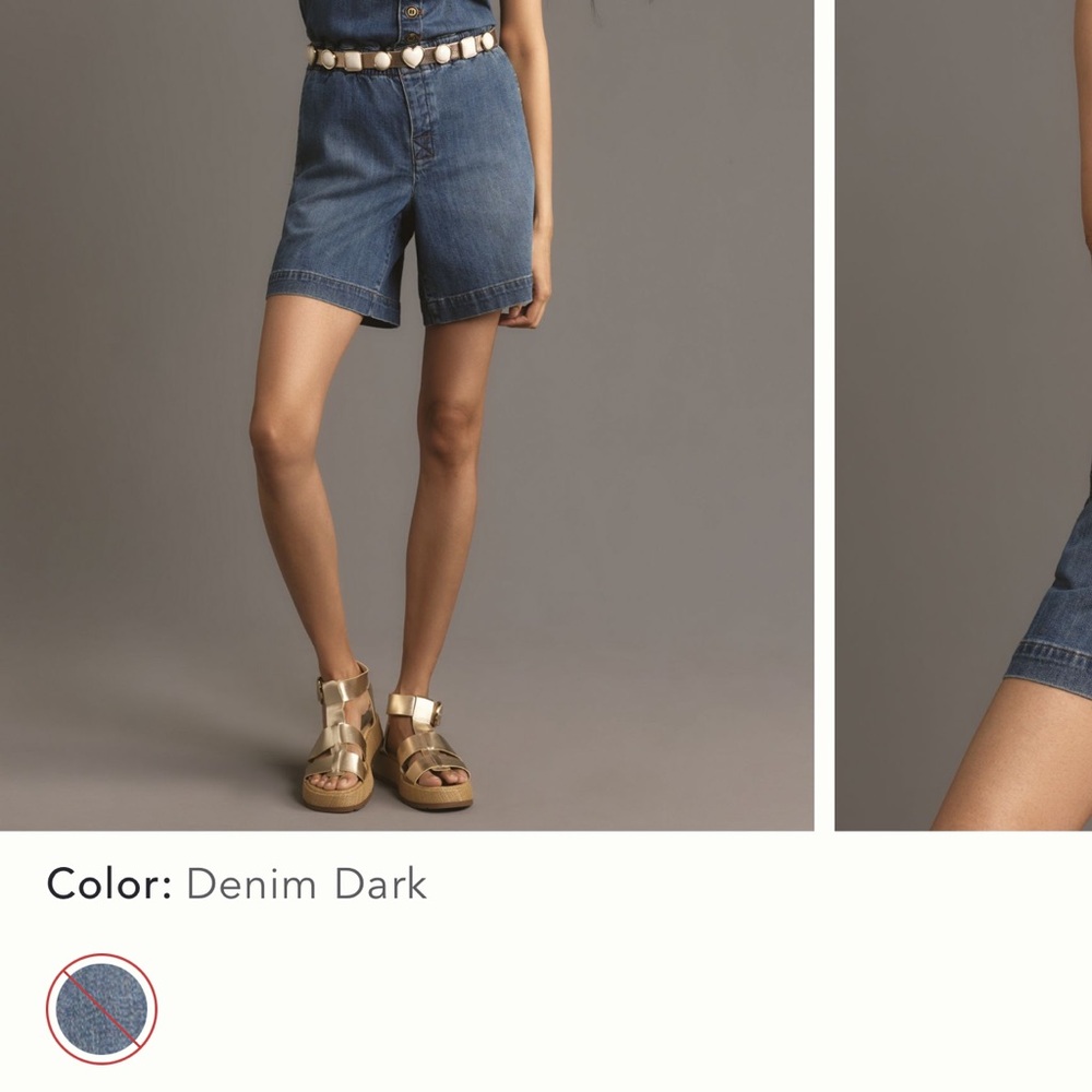 Stylish Denim Dark Jean Shorts for Women